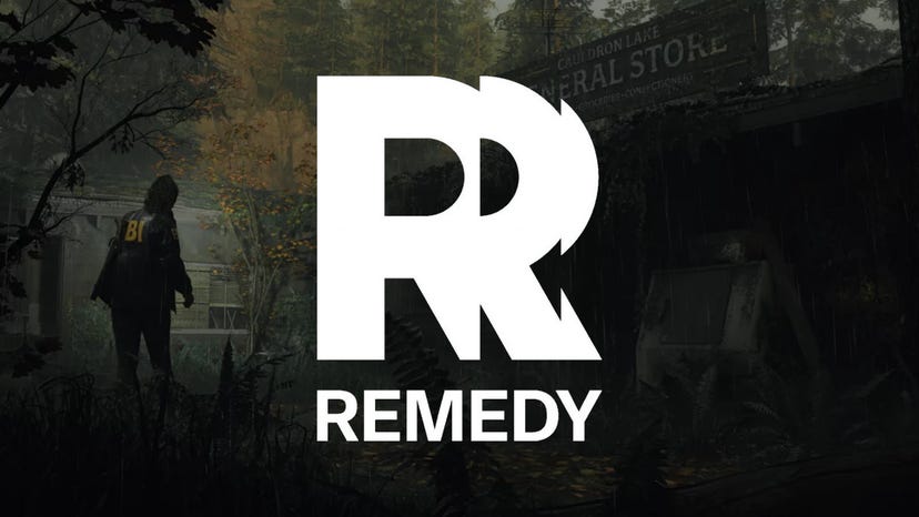 The Remedy logo overlaid on Alan Wake II key artwork